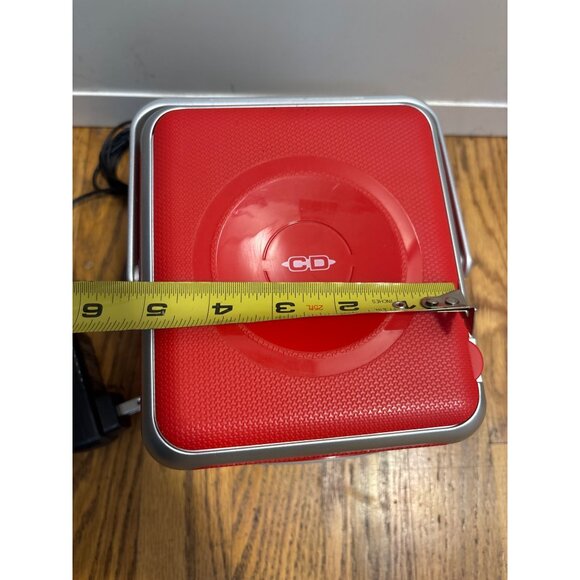 Jensen CD-555 Portable CD Player With Bluetooth & AM/FM Radio Red - Picture 7 of 7